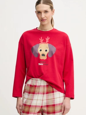 Obrázek produktu United Colors of Benetton Pyžamové tričko s dlouhým rukávem United Colors of Benetton červená