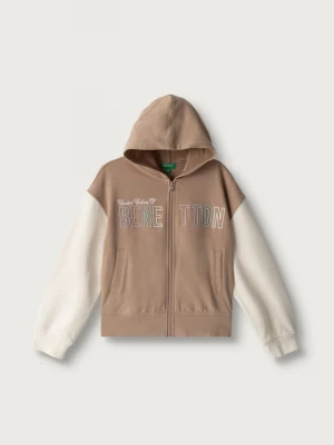 Obrázek produktu United Colors of Benetton rozepínací mikina s kapucí dětská bavlněná