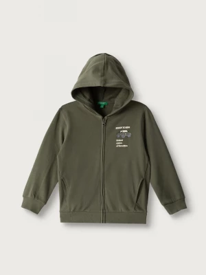 Obrázek produktu United Colors of Benetton rozepínací mikina s kapucí dětská bavlněná