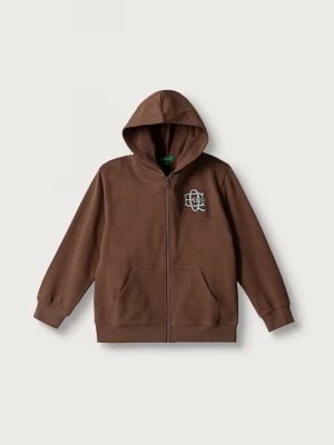 Obrázek produktu United Colors of Benetton rozepínací mikina s kapucí dětská bavlněná