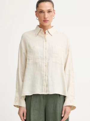 Obrázek produktu United Colors of Benetton safari košile dámská lněná béžová