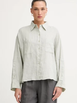 Obrázek produktu United Colors of Benetton safari košile dámská lněná zelená