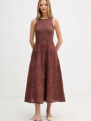 Obrázek produktu United Colors of Benetton šaty s bavlnou hnědá