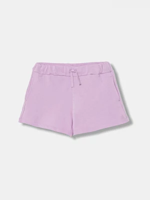 Obrázek produktu United Colors of Benetton teplákové šortky dětské bavlněné fialová
