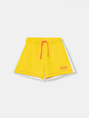 Obrázek produktu United Colors of Benetton teplákové šortky dětské bavlněné žlutá