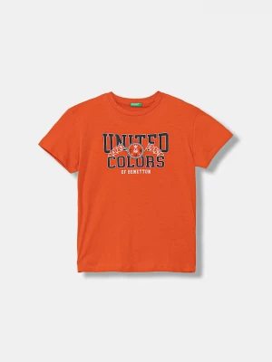 Obrázek produktu United Colors of Benetton tričko dětské bavlněné oranžová