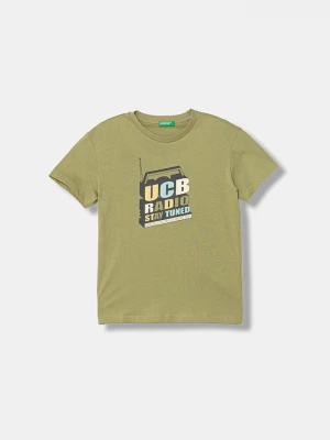 Obrázek produktu United Colors of Benetton tričko dětské bavlněné zelená