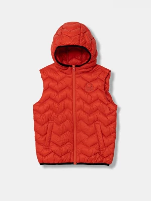 Obrázek produktu United Colors of Benetton vesta s kapucí dětská oranžová