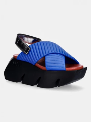 Obrázek produktu United Nude sandály na platformě dámské kožené Bull Puffier fialová