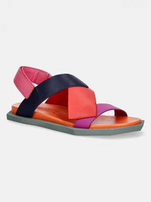 Obrázek produktu United Nude sandály na plochém podpatku dámské kožené Poly Straps Lo Unisex-L vícebarevná