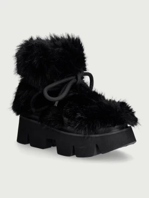 Obrázek produktu United Nude Stomper Fur Boot sběhule dámské černá