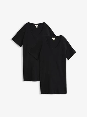 Obrázek produktu Úpletové šaty s výstřihem do V, oversized (2 ks v balení) BonPrix