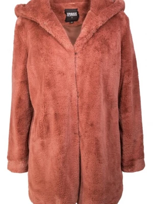 Obrázek produktu Urban Classics Přechodný kabát ' Ladies Hooded Teddy Coat ' růže / tmavě růžová