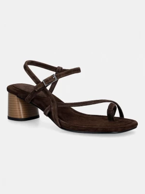 Obrázek produktu Vagabond Shoemakers sandály na sloupku semišové EVIE hnědá