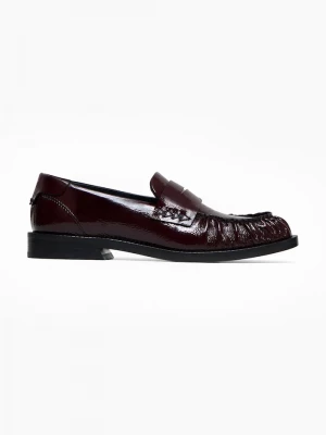 Obrázek produktu Vanda Novak mokasíny dámské kožené Greta Glossy Ruby burgundské