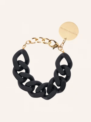 Obrázek produktu Vanessa Baroni Náramek Flat Chain černá / zlatá