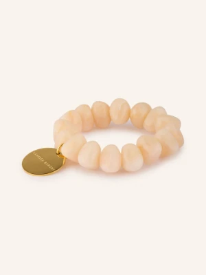 Obrázek produktu Vanessa Baroni Náramek Stone Flex tmavě oranžová / zlatá
