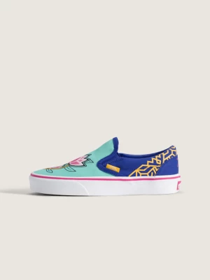 Obrázek produktu Vans - KPop Demon Hunters x Vans Big Kids Classic Slip-On Shoe (8-14 years), Blue