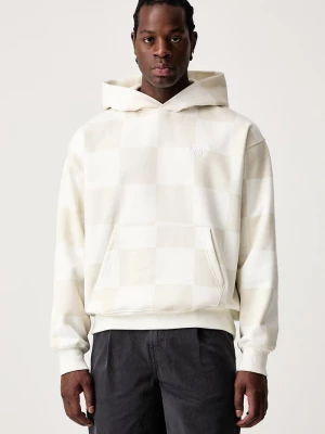 Obrázek produktu Vans mikina kapucí pánská bavlnou Tonal Check Stretch Log béžová