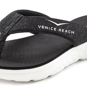 Obrázek produktu VENICE BEACH Žabky černý melír / offwhite