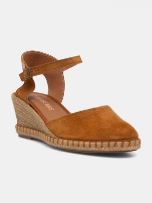Obrázek produktu Verbenas espadrily na klínku dámské semišové MALENA SERRAJE / TAN hnědá