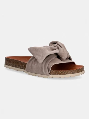 Obrázek produktu Verbenas pantofle s odkrytými prsty dámské semišové ROXY VELOUR hnědá
