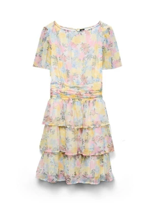Obrázek produktu Vero Moda Girl Šaty 'VMSMILLA' žlutá / růžová / bílá