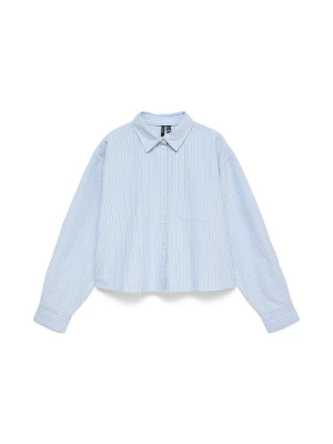 Obrázek produktu VERO MODA Halenka 'VMAria' světlemodrá / hnědá / bílá