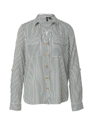 Obrázek produktu VERO MODA Halenka 'VMBUMPY' jedle / bílá