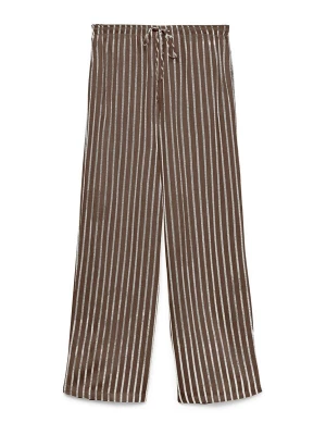 Obrázek produktu VERO MODA Kalhoty 'VMRosie' čokoládová / bílá