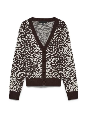 Obrázek produktu VERO MODA Kardigan 'VMARIA' tmavě hnědá / přírodní bílá