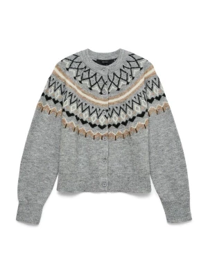 Obrázek produktu VERO MODA Kardigan 'VMTAMMY' velbloudí / šedý melír / černá / bílá