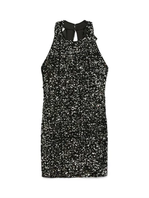 Obrázek produktu VERO MODA Koktejlové šaty 'VMBella' černá / stříbrná