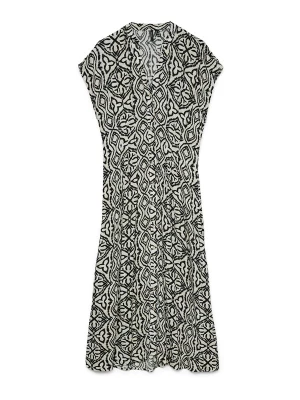 Obrázek produktu VERO MODA Košilové šaty 'VMMENNY' béžová / černá / bílá