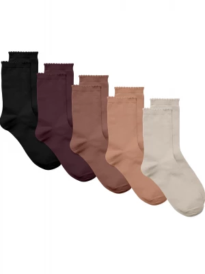 Obrázek produktu VERO MODA Ponožky 'VMKira' velbloudí / starobéžová / umbra / burgundská červeň / černá