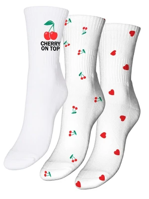 Obrázek produktu VERO MODA Ponožky 'VMMel' zelená / červená / bílá