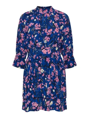 Obrázek produktu VERO MODA Šaty 'Gunna' tmavě modrá / fuchsiová / růže / černá / bílá