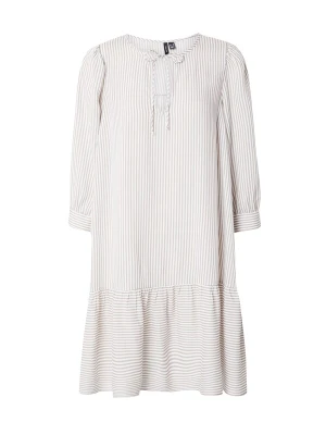Obrázek produktu VERO MODA Šaty 'VMBUMPY' tmavě béžová / bílá