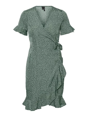 Obrázek produktu VERO MODA Šaty 'VMHenna' tmavě zelená / bílá