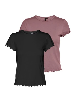 Obrázek produktu VERO MODA Tričko 'VMBARBARA' starorůžová / černá