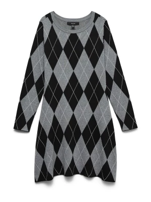 Obrázek produktu VERO MODA Úpletové šaty 'VMSILJE' šedý melír / černá / bílá