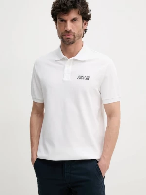 Obrázek produktu Versace Jeans Couture Bavlněné polo tričko Versace Jeans Couture béžová