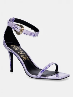 Obrázek produktu Versace Jeans Couture sandály na vysokém podpatku fialová