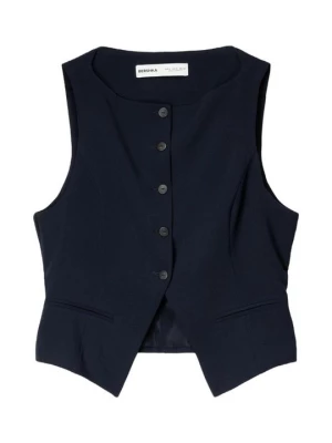 Obrázek produktu Vesta Bershka melírovaná tmavě modrá