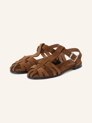 Obrázek produktu Viamercanti Sandály Fisher tmavě hnědá / stříbrná