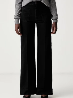 Obrázek produktu Victoria Beckham wide leg džíny dámské Alina černá