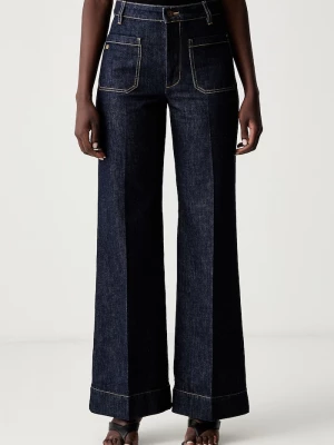 Obrázek produktu Victoria Beckham wide leg džíny dámské Alina námořnická modř