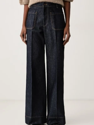 Obrázek produktu Victoria Beckham wide leg džíny dámské Alina námořnická modř