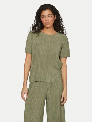 Obrázek produktu Vila T-Shirt Plisa 14089481 Zelená Regular Fit