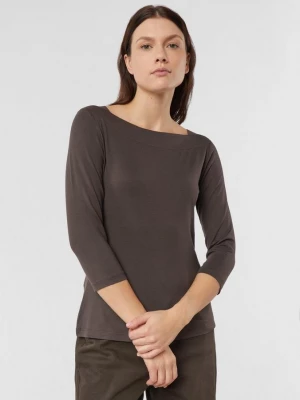 Obrázek produktu Viskózové triko se střihem Slim Fit a s 3 / 4 rukávy comma hnědá